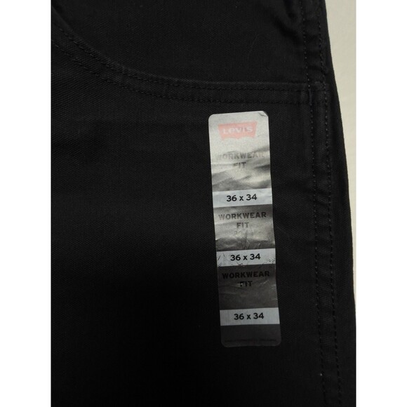 Levi’s The Workwear Fit Certified Strong Men’s W36 L34 Black Heavy Duty Jeans - Picture 10 of 15